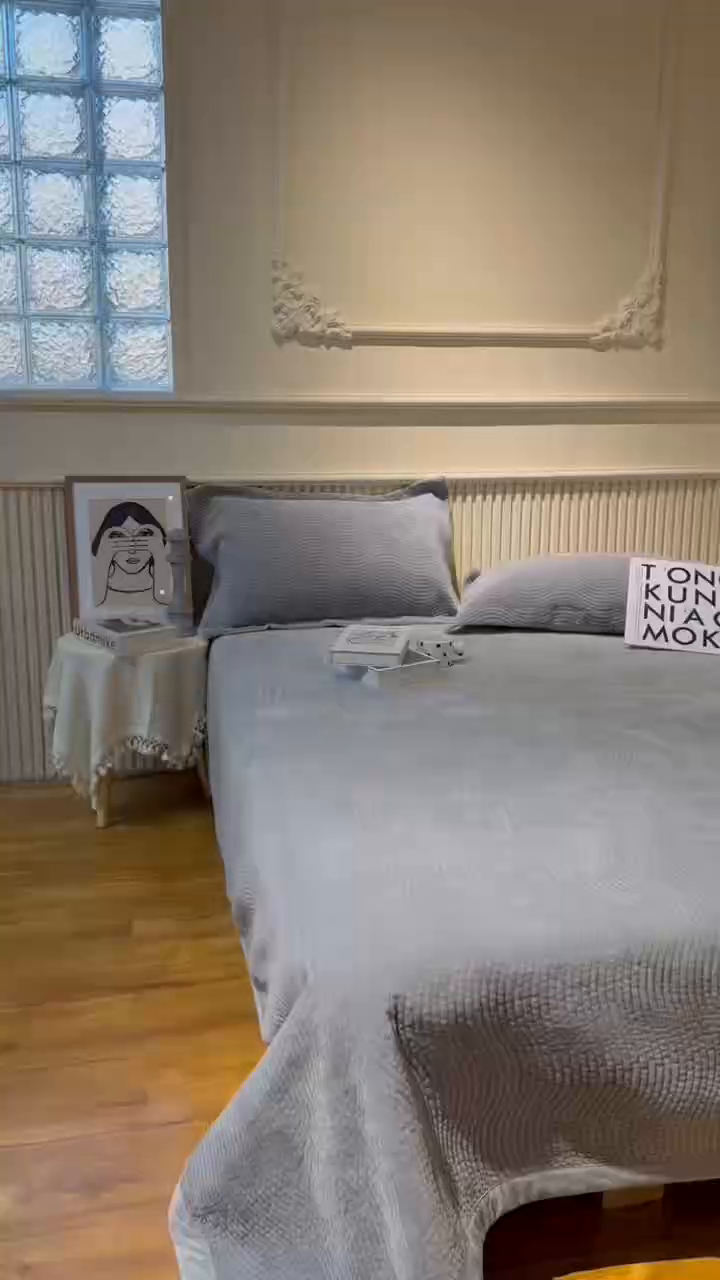 91家纺网 家纺一手货源 找家纺 （总）床盖工厂店 2025新款婴儿绒纯色填充棉花床盖三件套