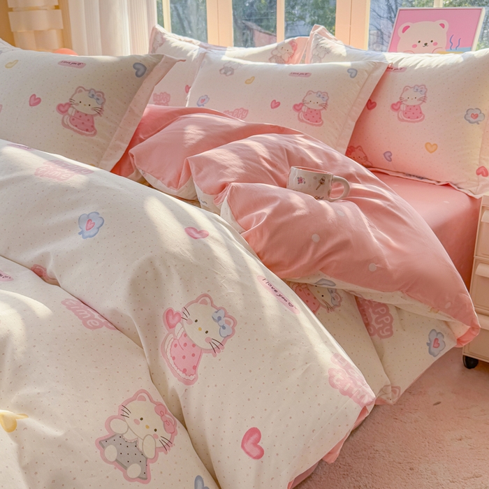 91家纺网 家纺一手货源 找家纺 （总）禧安居 2025新款高支高密活性印染全棉印花四件套全棉四件套三件套被套（支持定制尺寸）