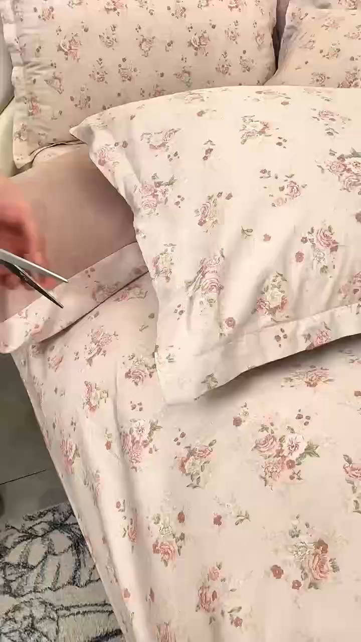 91家纺网 家纺一手货源 找家纺 （总）禧安居 2025新款高支高密活性印染全棉印花四件套全棉四件套三件套被套（支持定制尺寸）