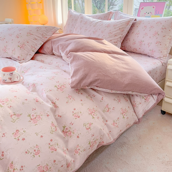 91家纺网 家纺一手货源 找家纺 禧安居 2025新款高支高密活性印染全棉印花四件套全棉四件套三件套被套（支持定制尺寸）苏糖