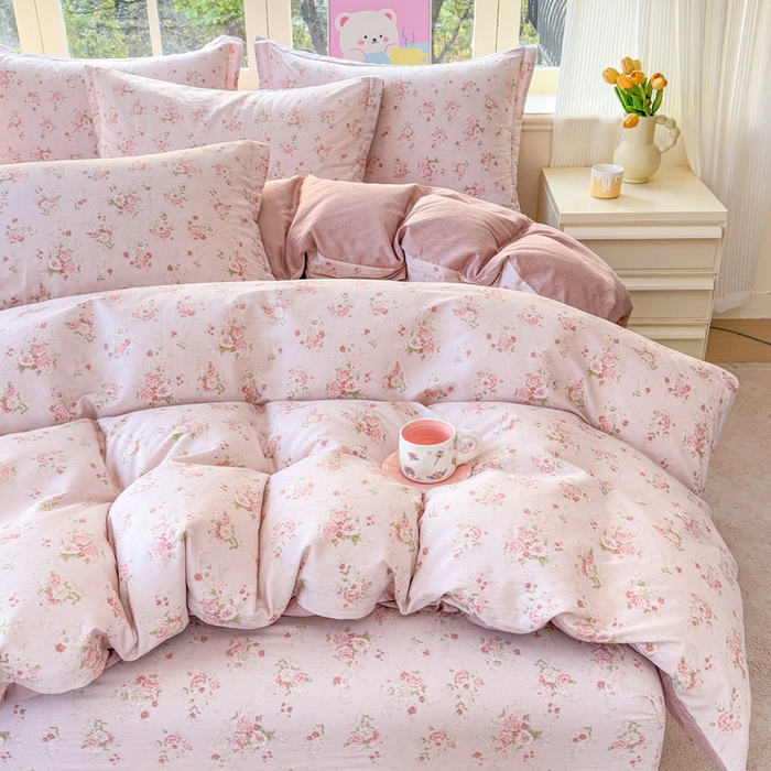 91家纺网 家纺一手货源 找家纺 禧安居 2025新款高支高密活性印染全棉印花四件套全棉四件套三件套被套（支持定制尺寸）苏糖