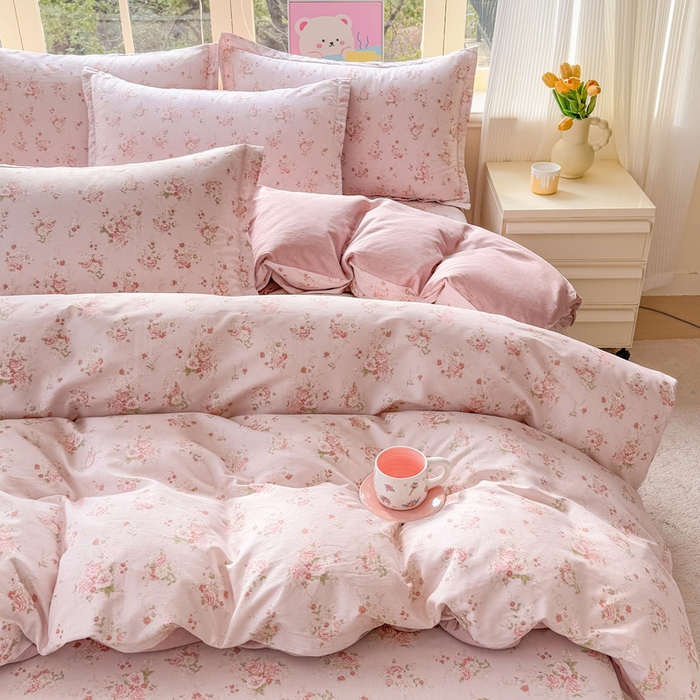 91家纺网 家纺一手货源 找家纺 禧安居 2025新款高支高密活性印染全棉印花四件套全棉四件套三件套被套（支持定制尺寸）苏糖