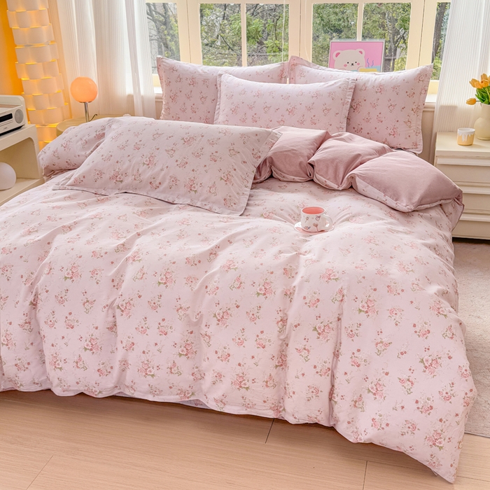 91家纺网 家纺一手货源 找家纺 禧安居 2025新款高支高密活性印染全棉印花四件套全棉四件套三件套被套（支持定制尺寸）苏糖