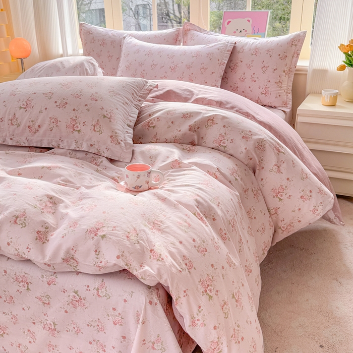 91家纺网 家纺一手货源 找家纺 禧安居 2025新款高支高密活性印染全棉印花四件套全棉四件套三件套被套（支持定制尺寸）苏糖