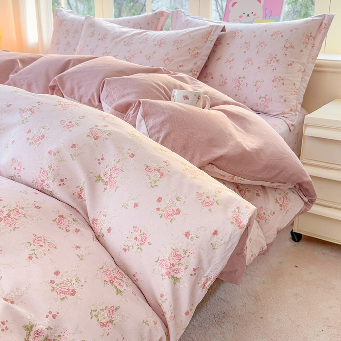 91家纺网 家纺一手货源 找家纺 禧安居 2025新款高支高密活性印染全棉印花四件套全棉四件套三件套被套（支持定制尺寸）苏糖