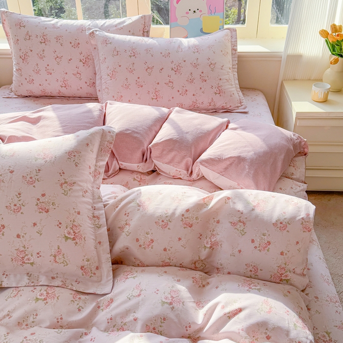 91家纺网 家纺一手货源 找家纺 禧安居 2025新款高支高密活性印染全棉印花四件套全棉四件套三件套被套（支持定制尺寸）苏糖