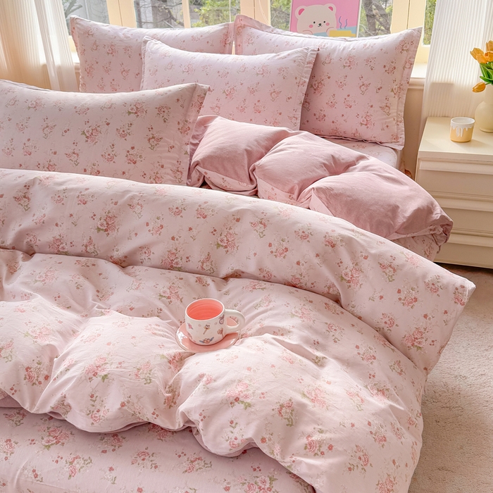 91家纺网 家纺一手货源 找家纺 禧安居 2025新款高支高密活性印染全棉印花四件套全棉四件套三件套被套（支持定制尺寸）苏糖