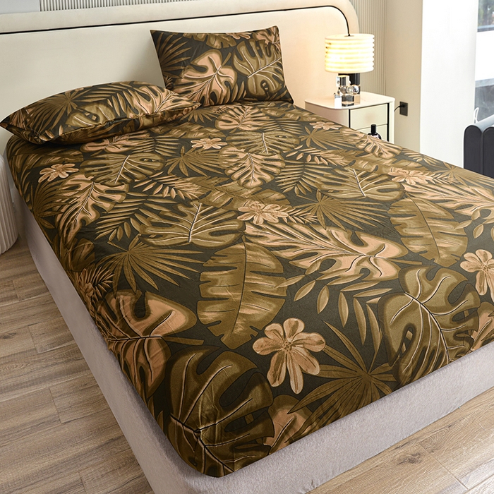 91家纺网 家纺一手货源 找家纺 （总）柏钧家纺 2026新款亲肤舒适跨境外贸85g芦荟棉单床笠枕套三件套（承接各类尺寸定制）