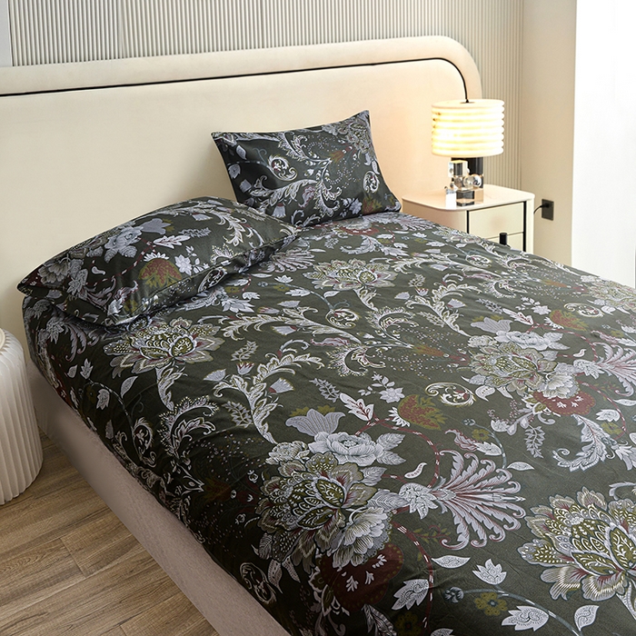 91家纺网 家纺一手货源 找家纺 柏钧家纺 2026新款亲肤舒适跨境外贸85g芦荟棉单床笠枕套三件套（承接各类尺寸定制） 幽梦