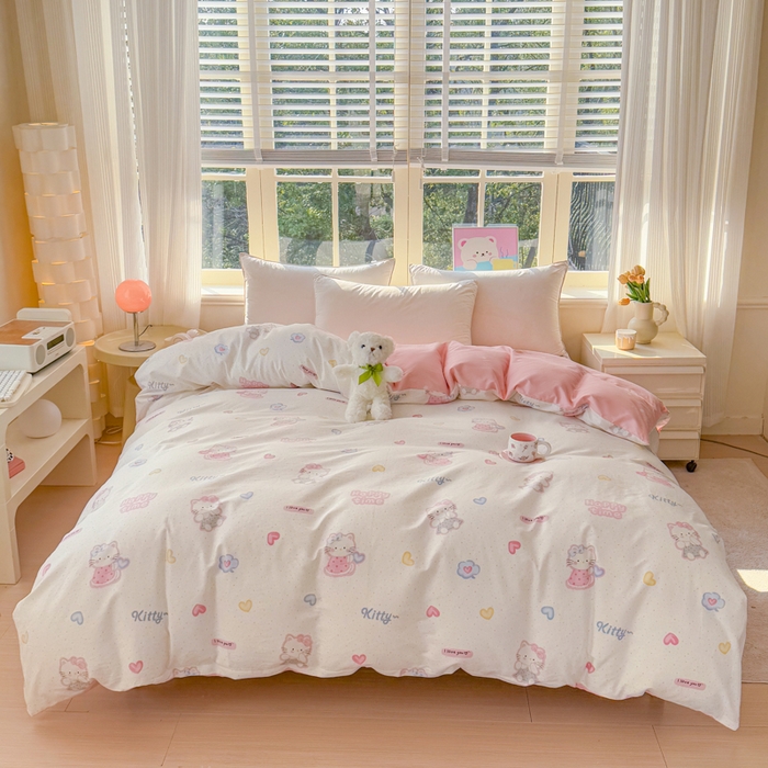 91家纺网 家纺一手货源 找家纺 （总）禧安居 2025新款高支高密活性印染全棉被套单被套（支持定制尺寸）