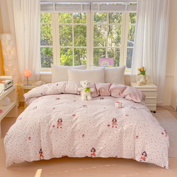 91家纺网 家纺一手货源 找家纺 （总）禧安居 2025新款高支高密活性印染全棉被套单被套（支持定制尺寸）