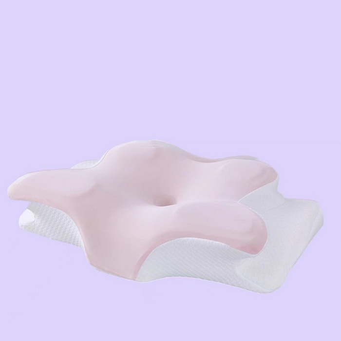 91家纺网 家纺一手货源 找家纺 （总）盛隆 2025新款跨境牛角枕支撑性牛角枕深度睡眠碟形枕枕头枕芯