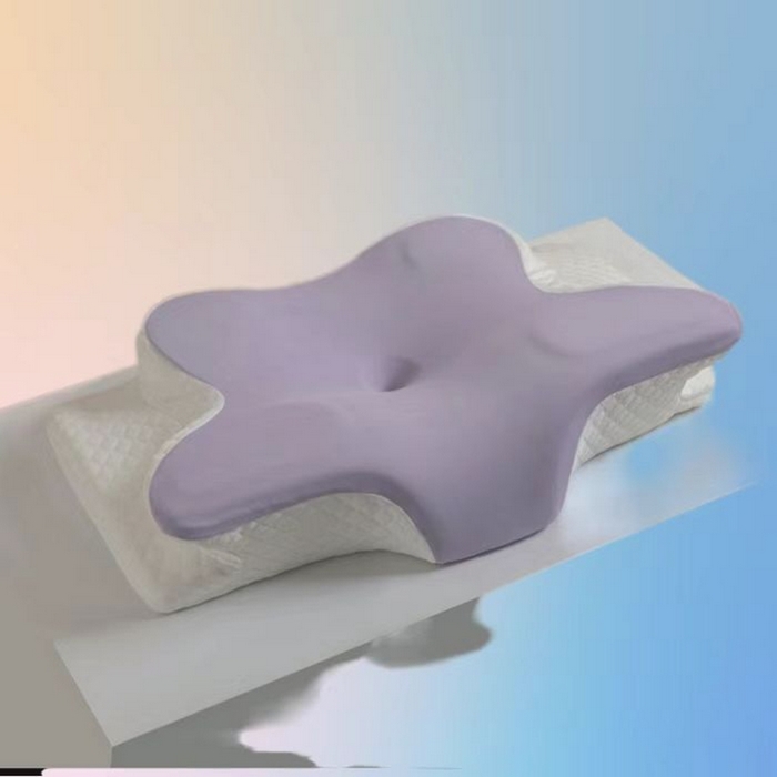 91家纺网 家纺一手货源 找家纺 （总）盛隆 2025新款跨境牛角枕支撑性牛角枕深度睡眠碟形枕枕头枕芯