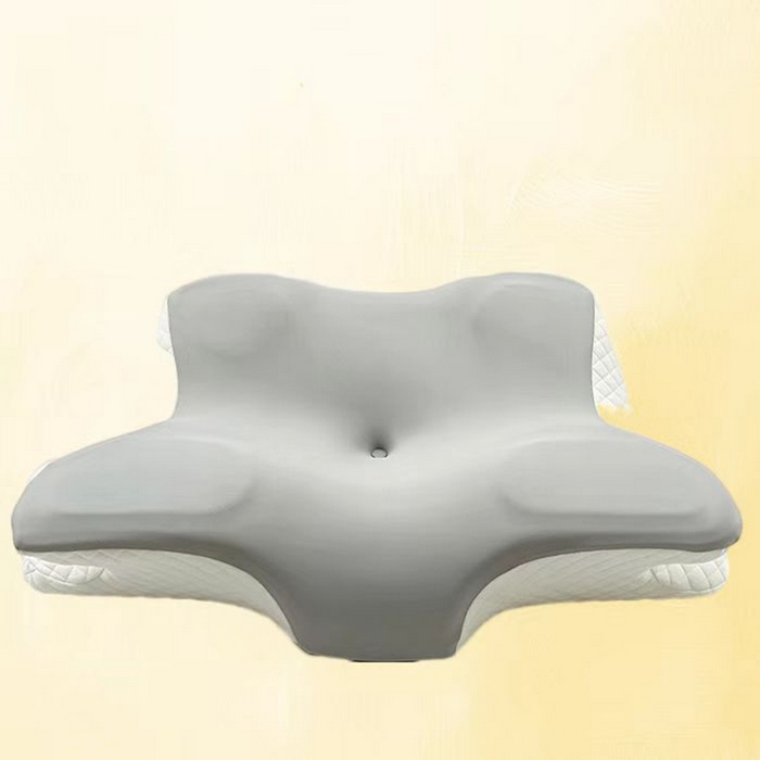 91家纺网 家纺一手货源 找家纺 （总）盛隆 2025新款跨境牛角枕支撑性牛角枕深度睡眠碟形枕枕头枕芯