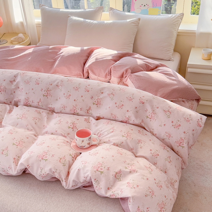 91家纺网 家纺一手货源 找家纺 禧安居 2025新款高支高密活性印染全棉被套单被套（支持定制尺寸）苏糖