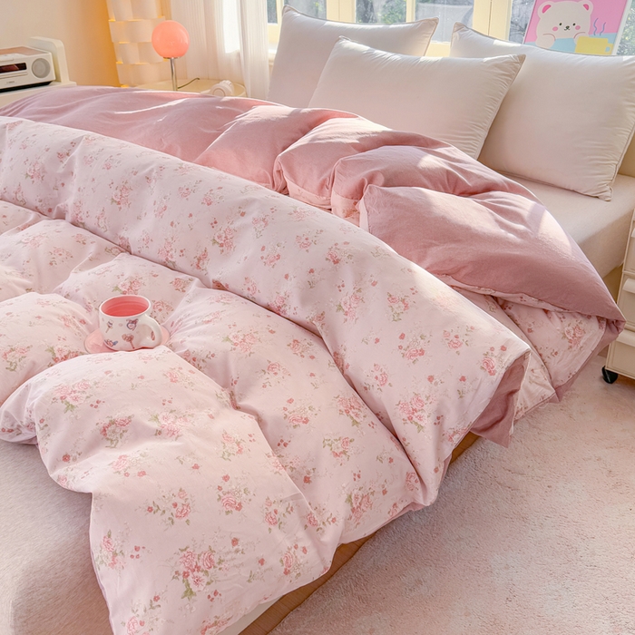 91家纺网 家纺一手货源 找家纺 禧安居 2025新款高支高密活性印染全棉被套单被套（支持定制尺寸）苏糖