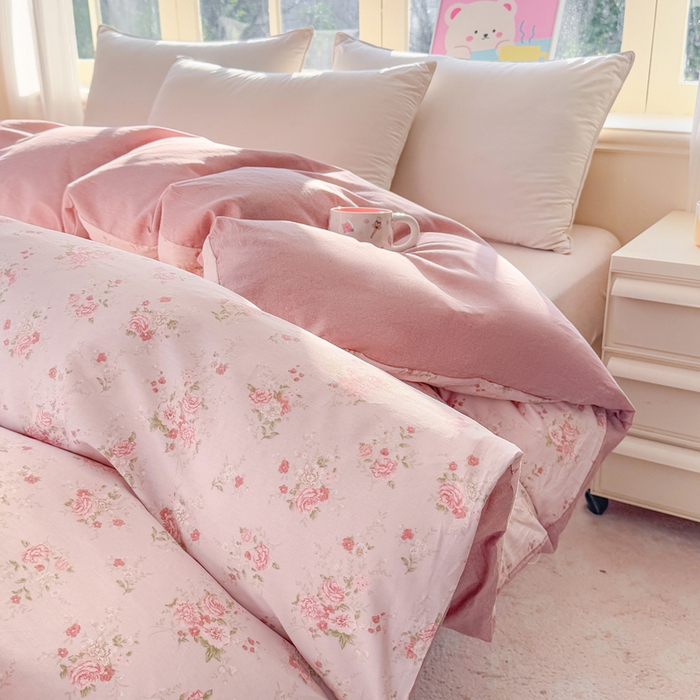 91家纺网 家纺一手货源 找家纺 禧安居 2025新款高支高密活性印染全棉被套单被套（支持定制尺寸）苏糖