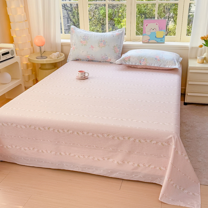 91家纺网 家纺一手货源 找家纺 （总）禧安居 2025新款高支高密活性印染全棉印花床单单床单（支持定制尺寸）（支持定制尺寸）