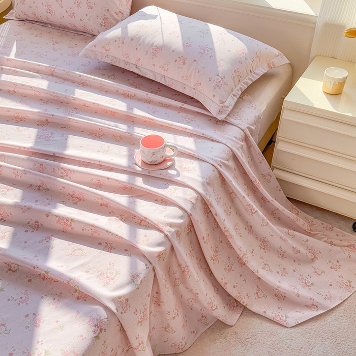 91家纺网 家纺一手货源 找家纺 禧安居 2025新款高支高密活性印染全棉印花床单单床单（支持定制尺寸）苏糖