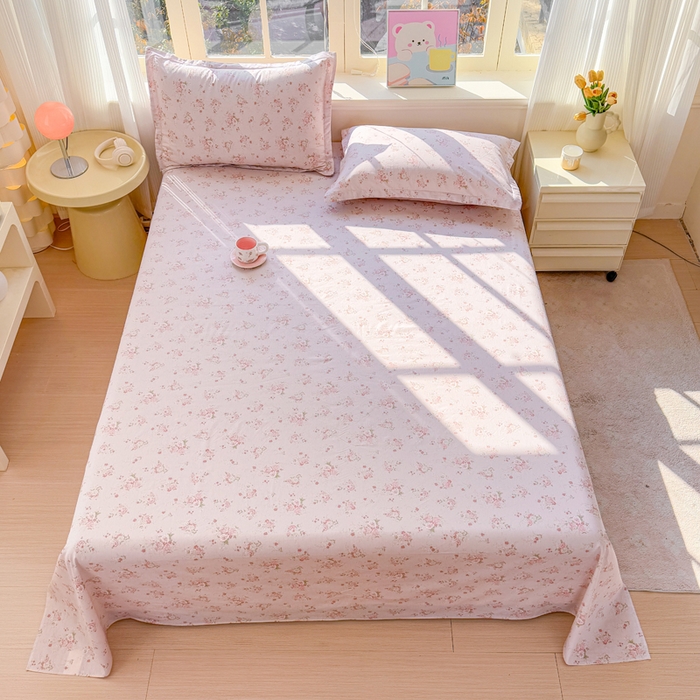 91家纺网 家纺一手货源 找家纺 禧安居 2025新款高支高密活性印染全棉印花床单单床单（支持定制尺寸）苏糖