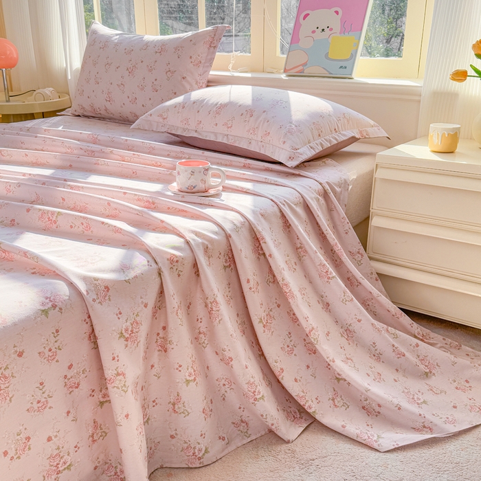 91家纺网 家纺一手货源 找家纺 禧安居 2025新款高支高密活性印染全棉印花床单单床单（支持定制尺寸）苏糖