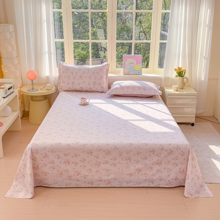 91家纺网 家纺一手货源 找家纺 禧安居 2025新款高支高密活性印染全棉印花床单单床单（支持定制尺寸）苏糖