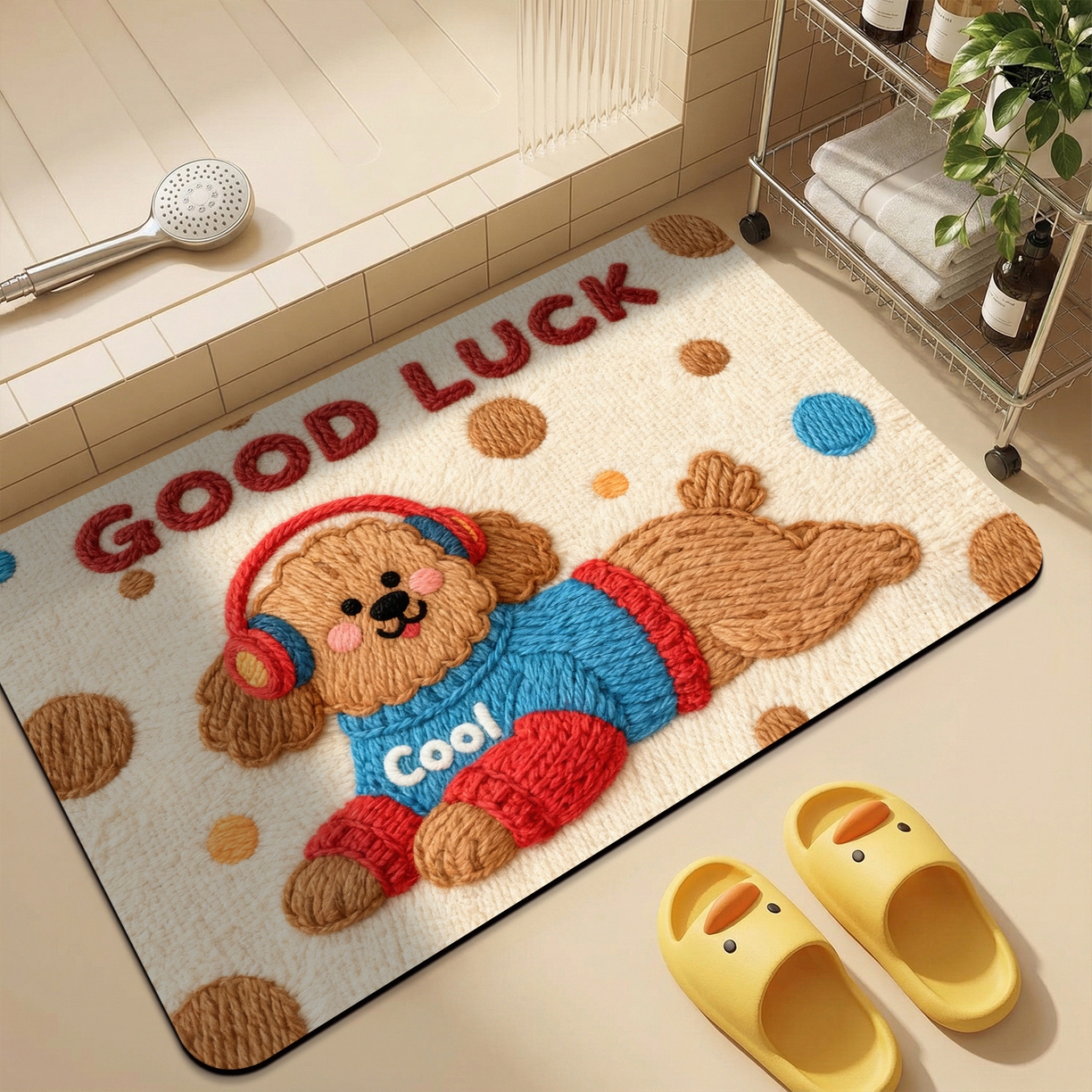 91家纺网 家纺一手货源 找家纺 （总）卡初家居（原微来） 2025新款吸水吸油防滑硅藻泥地垫垫子-卡通系列