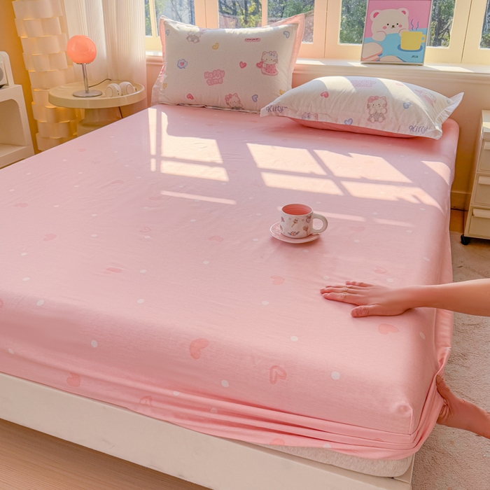 91家纺网 家纺一手货源 找家纺 （总）禧安居 2025新款高支高密活性印染全棉床笠印花床笠单床笠（支持定制尺寸）