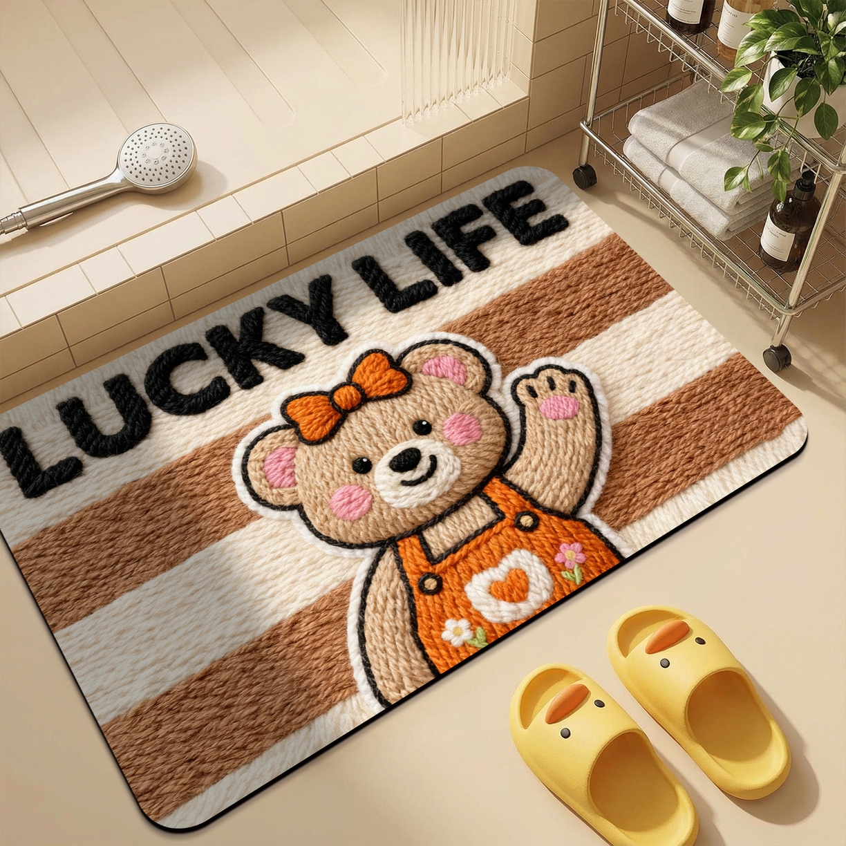 91家纺网 家纺一手货源 找家纺 （总）卡初家居（原微来） 2025新款吸水吸油防滑硅藻泥地垫垫子-卡通系列