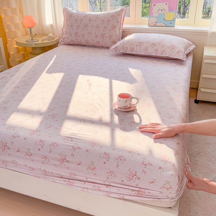 91家纺网 家纺一手货源 找家纺 （总）禧安居 2025新款高支高密活性印染全棉床笠印花床笠单床笠（支持定制尺寸）