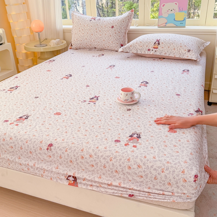 91家纺网 家纺一手货源 找家纺 （总）禧安居 2025新款高支高密活性印染全棉床笠印花床笠单床笠（支持定制尺寸）