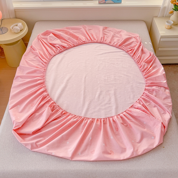 91家纺网 家纺一手货源 找家纺 禧安居 2025新款高支高密活性印染全棉床笠印花床笠单床笠（支持定制尺寸）凯蒂乐园