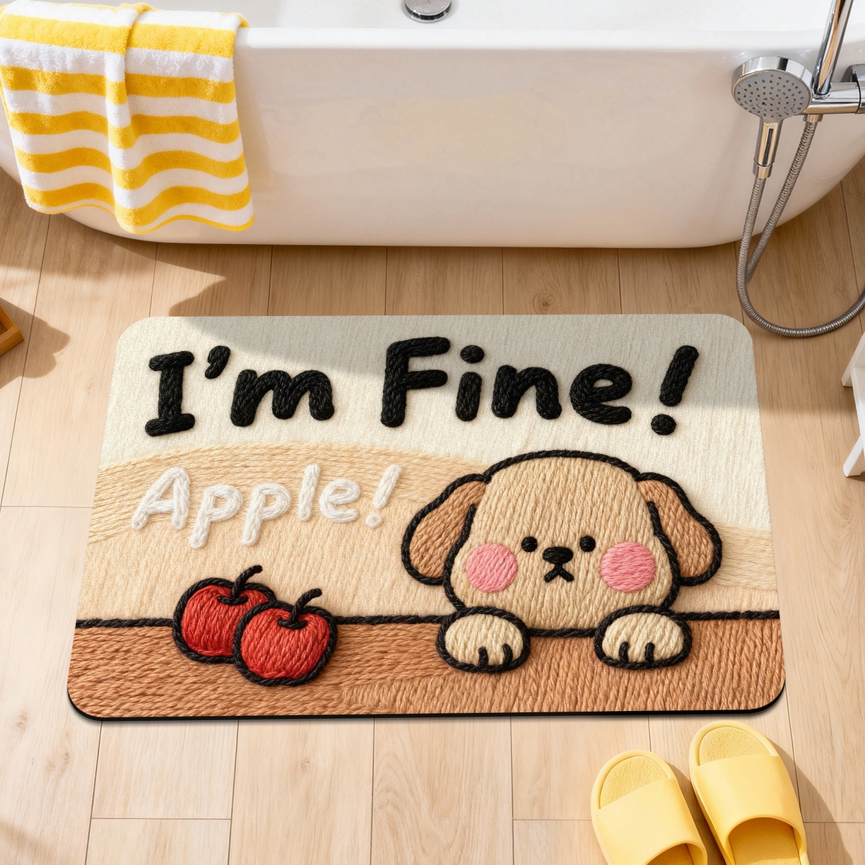 91家纺网 家纺一手货源 找家纺 卡初家居（原微来） 2025新款吸水吸油防滑硅藻泥地垫垫子-卡通系列 G-1753