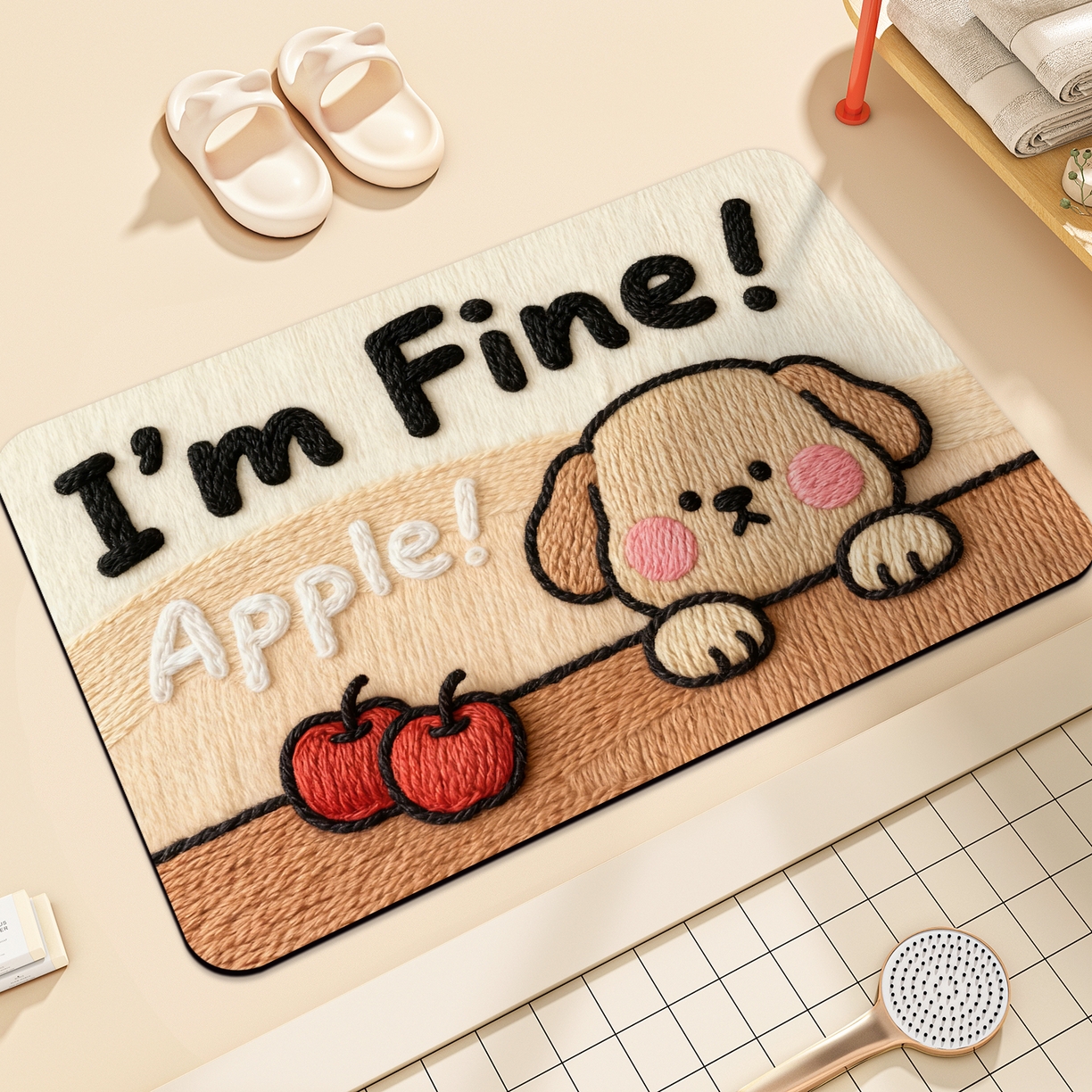 91家纺网 家纺一手货源 找家纺 卡初家居（原微来） 2025新款吸水吸油防滑硅藻泥地垫垫子-卡通系列 G-1753