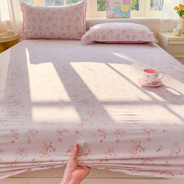 91家纺网 家纺一手货源 找家纺 禧安居 2025新款高支高密活性印染全棉床笠印花床笠单床笠（支持定制尺寸）苏糖