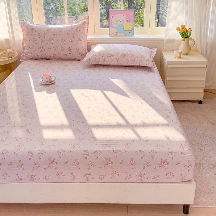 91家纺网 家纺一手货源 找家纺 禧安居 2025新款高支高密活性印染全棉床笠印花床笠单床笠（支持定制尺寸）苏糖