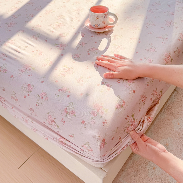 91家纺网 家纺一手货源 找家纺 禧安居 2025新款高支高密活性印染全棉床笠印花床笠单床笠（支持定制尺寸）苏糖