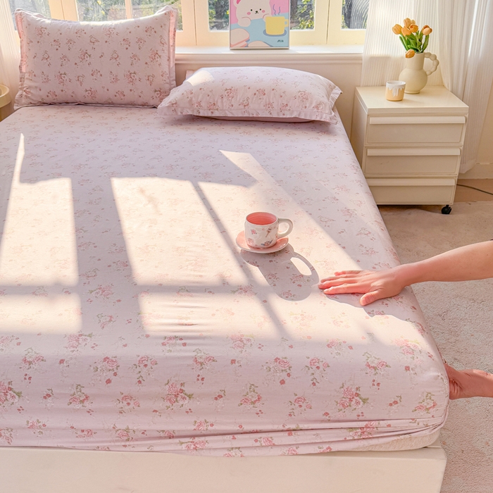 91家纺网 家纺一手货源 找家纺 禧安居 2025新款高支高密活性印染全棉床笠印花床笠单床笠（支持定制尺寸）苏糖