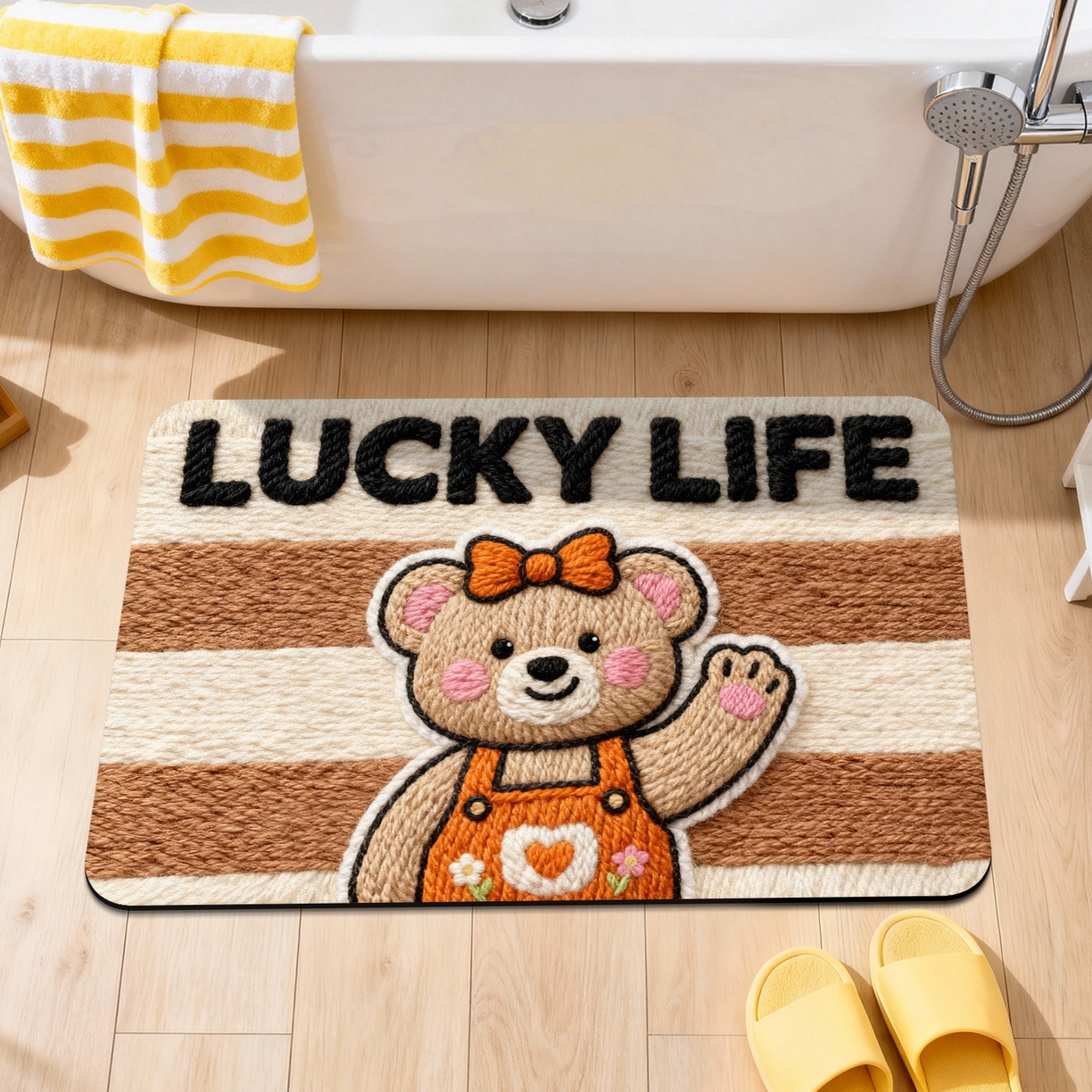 91家纺网 家纺一手货源 找家纺 卡初家居（原微来） 2025新款吸水吸油防滑硅藻泥地垫垫子-卡通系列 G-1757