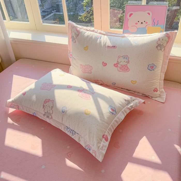 91家纺网 家纺一手货源 找家纺 （总）禧安居 2025新款高支高密活性印染全棉枕套单枕套