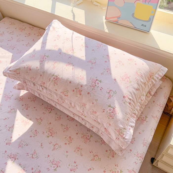 91家纺网 家纺一手货源 找家纺 禧安居 2025新款高支高密活性印染全棉枕套单枕套 苏糖