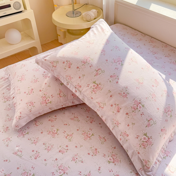 91家纺网 家纺一手货源 找家纺 禧安居 2025新款高支高密活性印染全棉枕套单枕套 苏糖