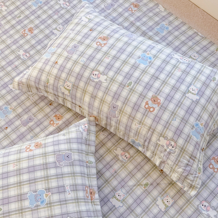 91家纺网 家纺一手货源 找家纺 禧安居 2025新款高支高密活性印染全棉枕套单枕套 温馨甜宠