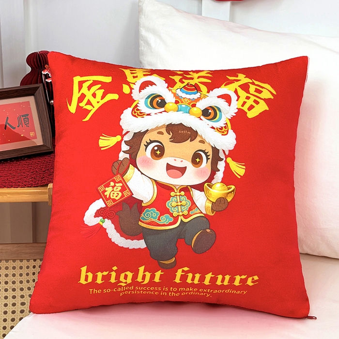 91家纺网 家纺一手货源 找家纺 （总）万聚凯枕芯 2025新款马年春节抱枕