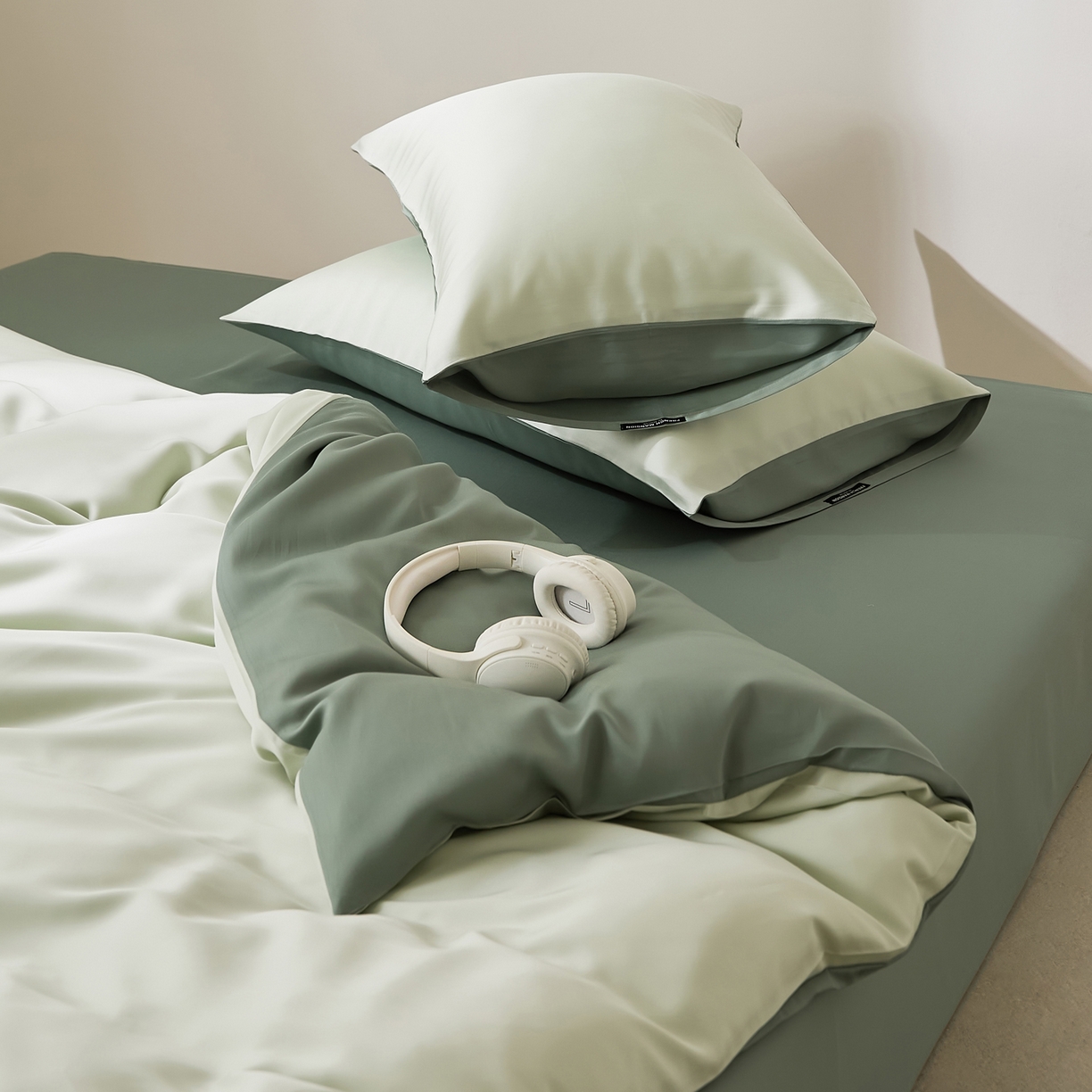 91家纺网 家纺一手货源 找家纺 EH家居 2026新款长绒棉纯棉云栖安缦之境四件套 安缦-烟雨江南