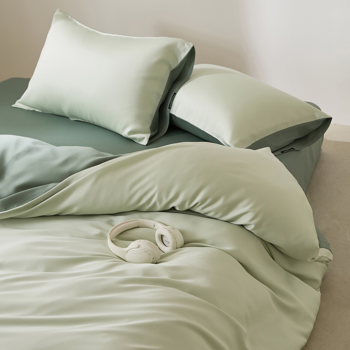 91家纺网 家纺一手货源 找家纺 EH家居 2026新款长绒棉纯棉云栖安缦之境四件套 安缦-烟雨江南