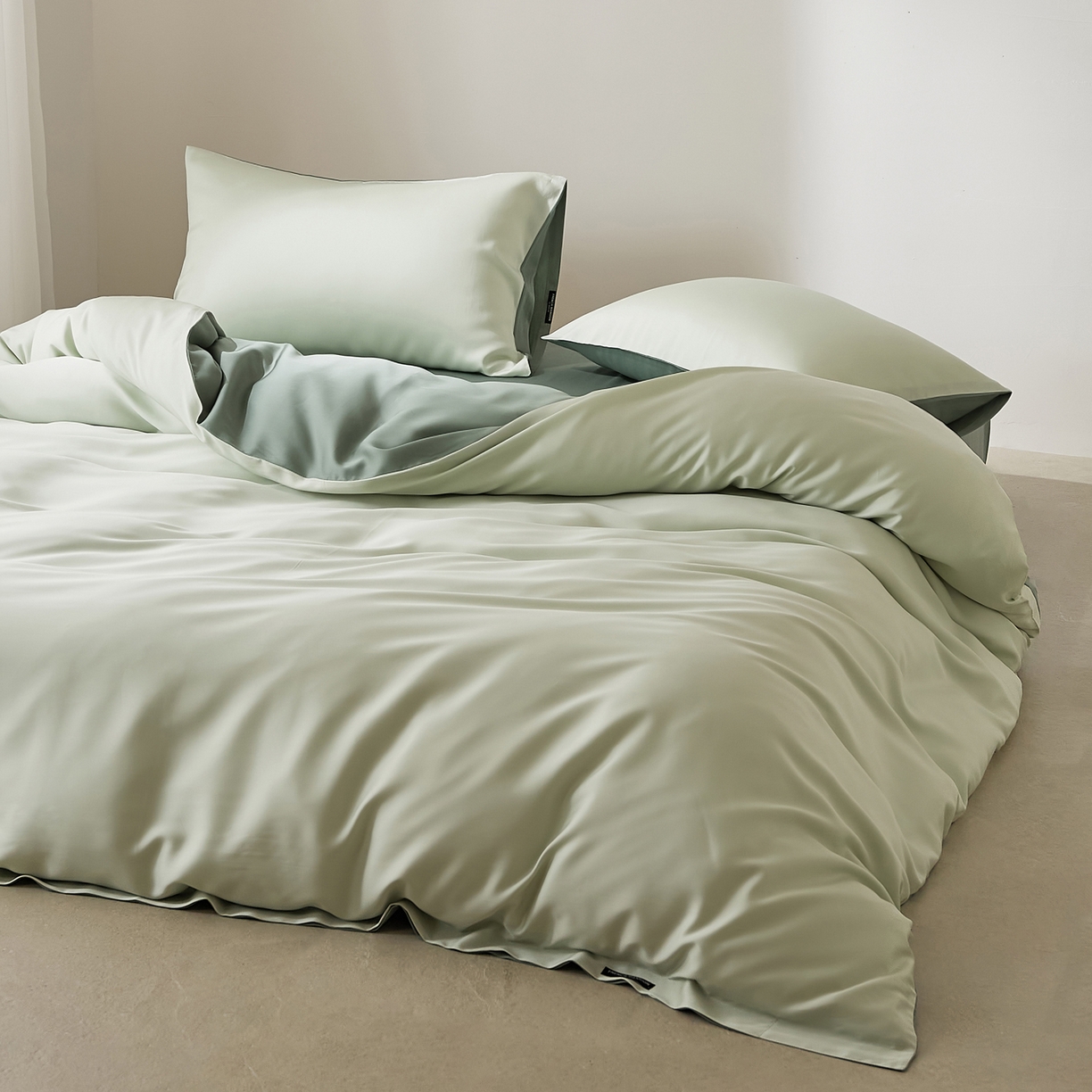 91家纺网 家纺一手货源 找家纺 EH家居 2026新款长绒棉纯棉云栖安缦之境四件套 安缦-烟雨江南