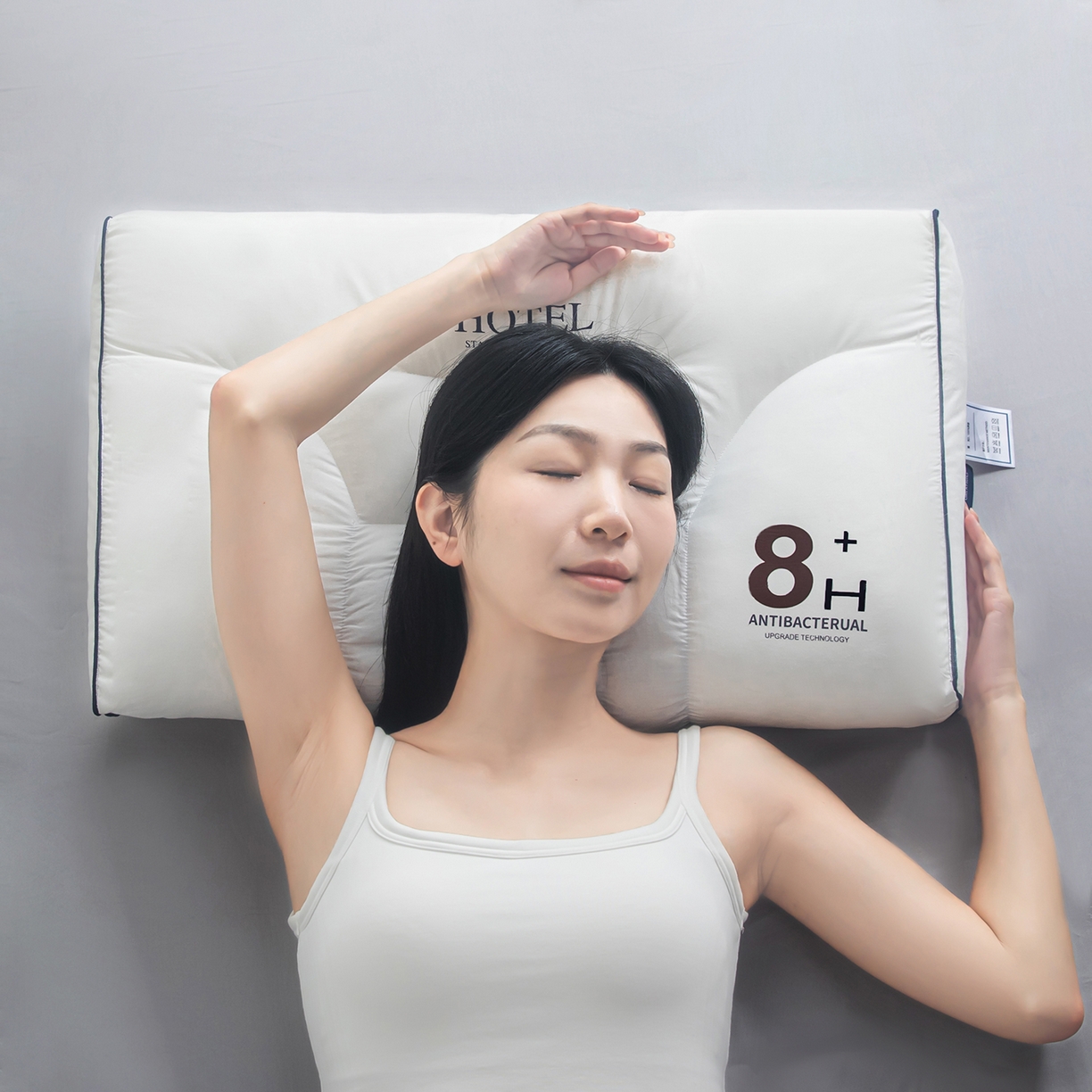 91家纺网 家纺一手货源 找家纺 贵夫人 2026新款8H超A星级酒店颈椎枕枕头枕芯 中枕2只荞麦