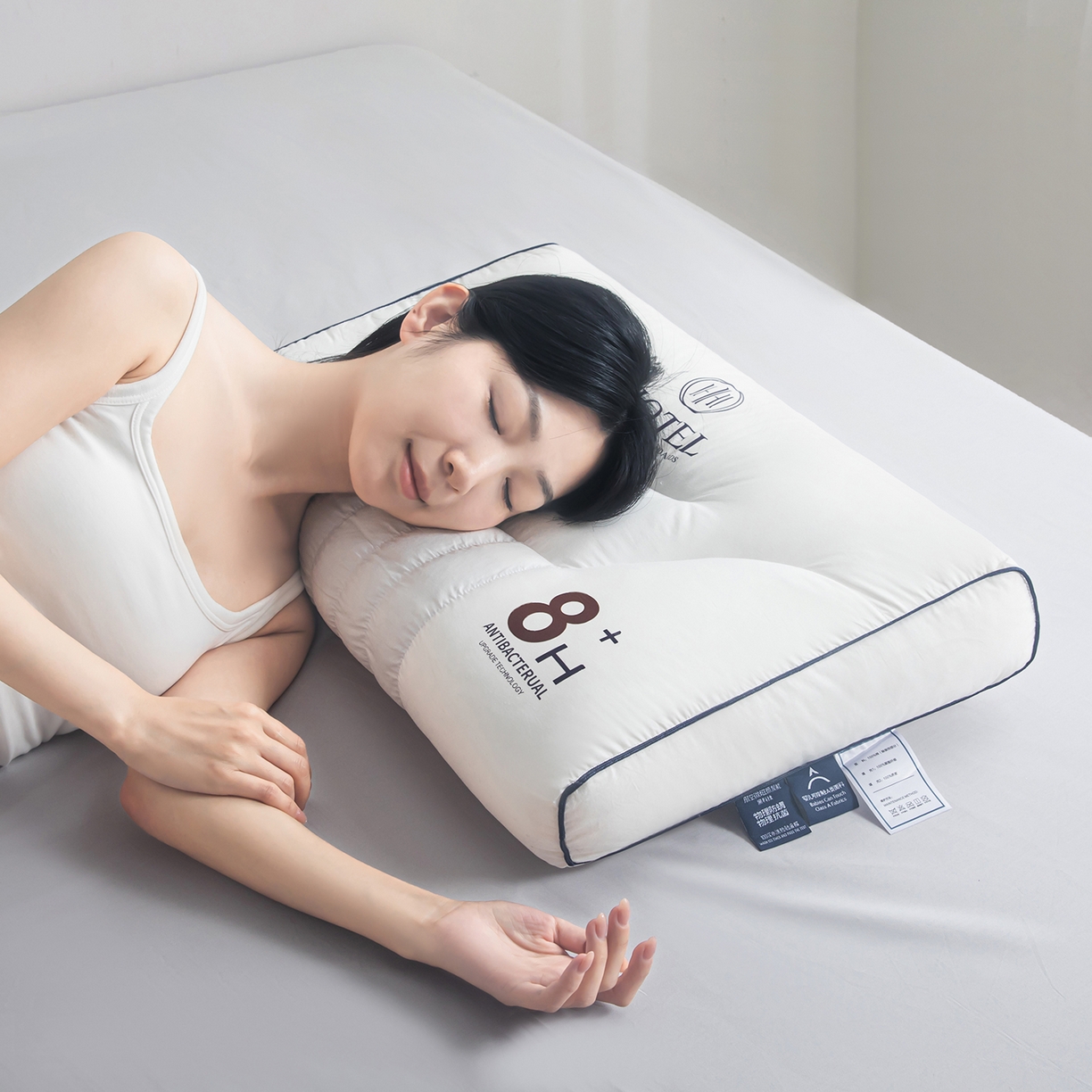 91家纺网 家纺一手货源 找家纺 贵夫人 2026新款8H超A星级酒店颈椎枕枕头枕芯 高枕单只软管