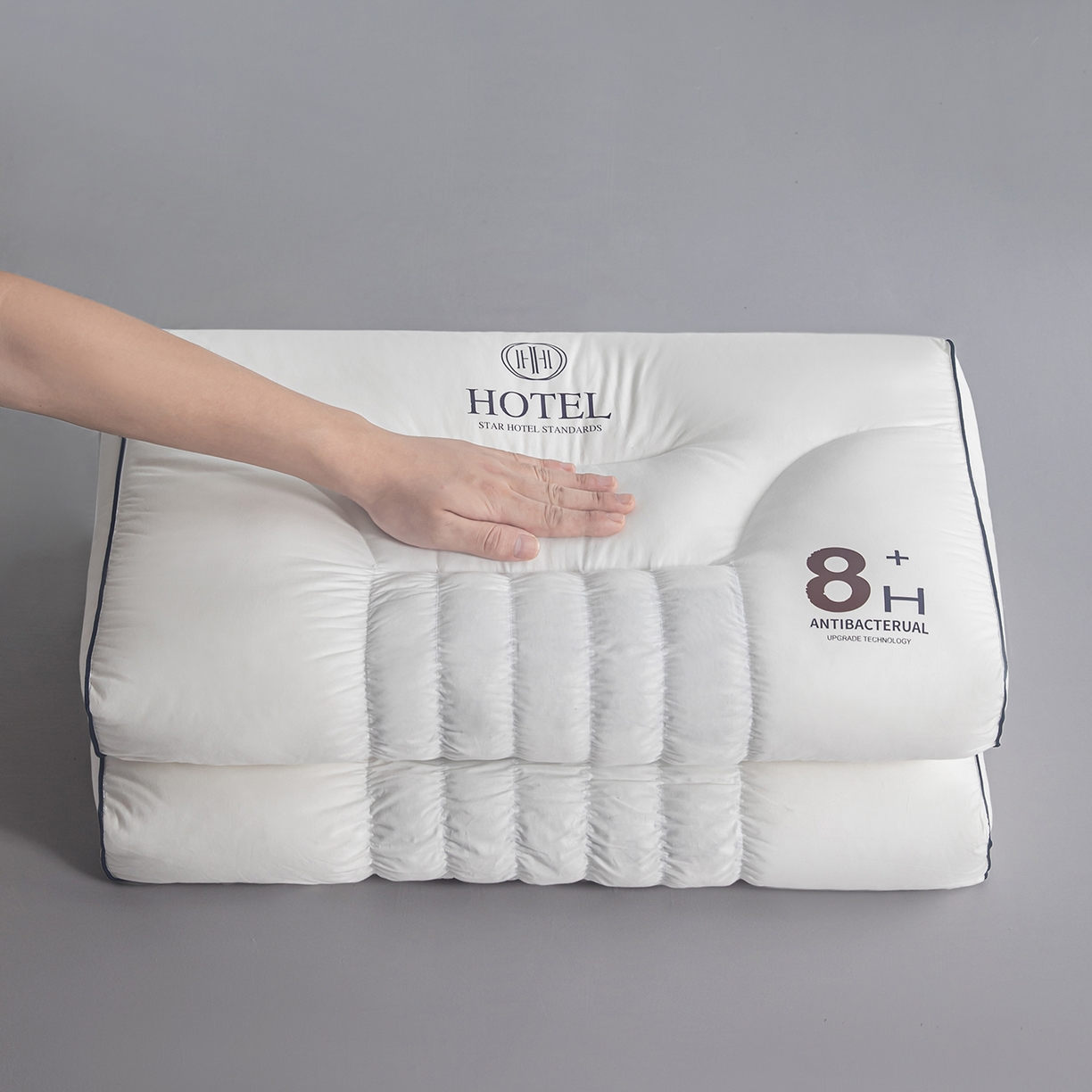 91家纺网 家纺一手货源 找家纺 贵夫人 2026新款8H超A星级酒店颈椎枕枕头枕芯 低枕2只荞麦